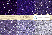 Glitter Purple-Digital Papers