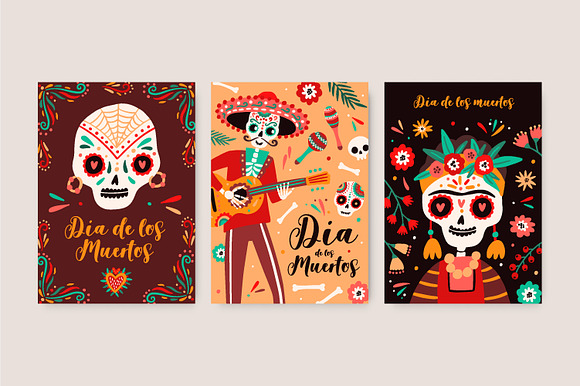 Day of the dead bundle in Illustrations - product preview 1