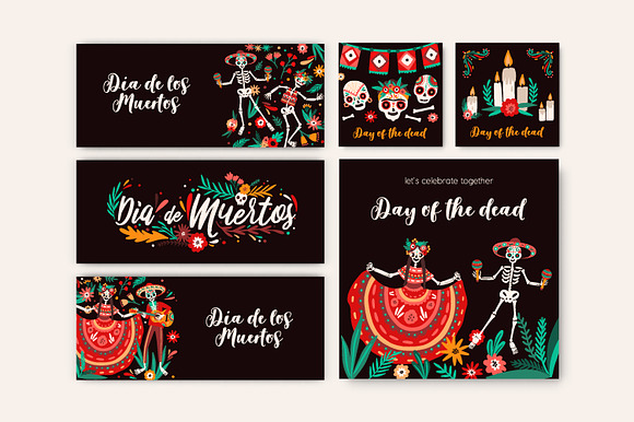 Day of the dead bundle in Illustrations - product preview 5