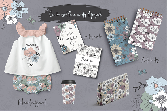 Vintage Blossoms in Illustrations - product preview 4