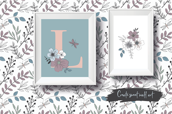 Vintage Blossoms in Illustrations - product preview 5