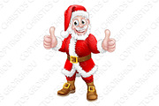 Santa Claus Thumbs Up Christmas