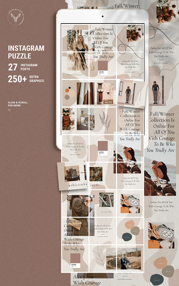 #InstaGrid 11 - Instagram Puzzle in Instagram Templates - product preview 3