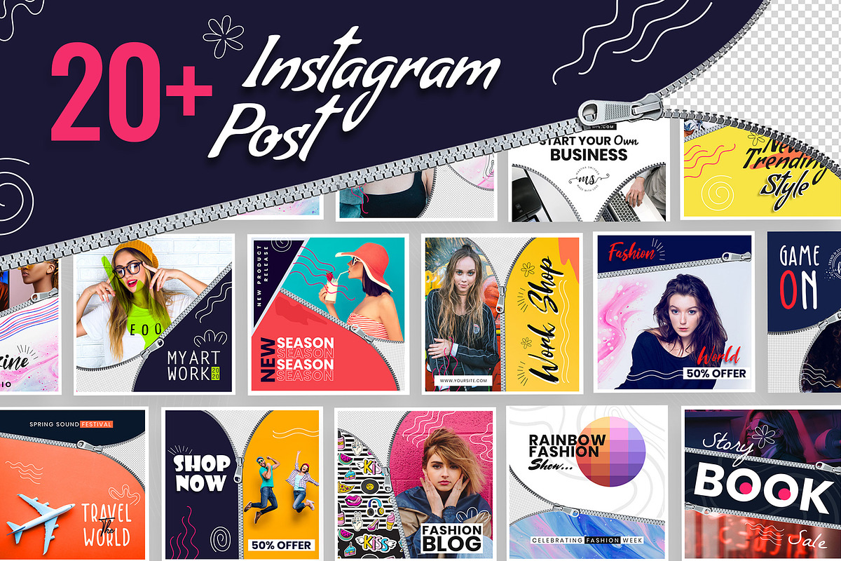Instagram Post Template in Instagram Templates - product preview 8