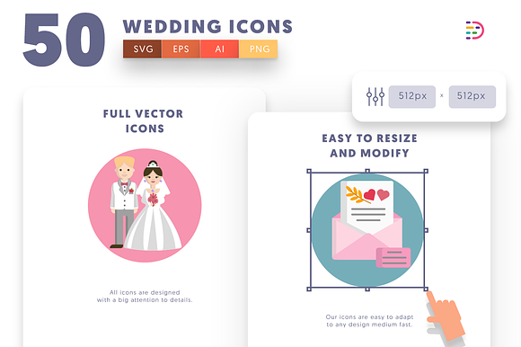 Wedding Icons in Icons - product preview 2