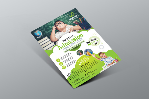Kids School Admission Flyer in Flyer Templates - product preview 1