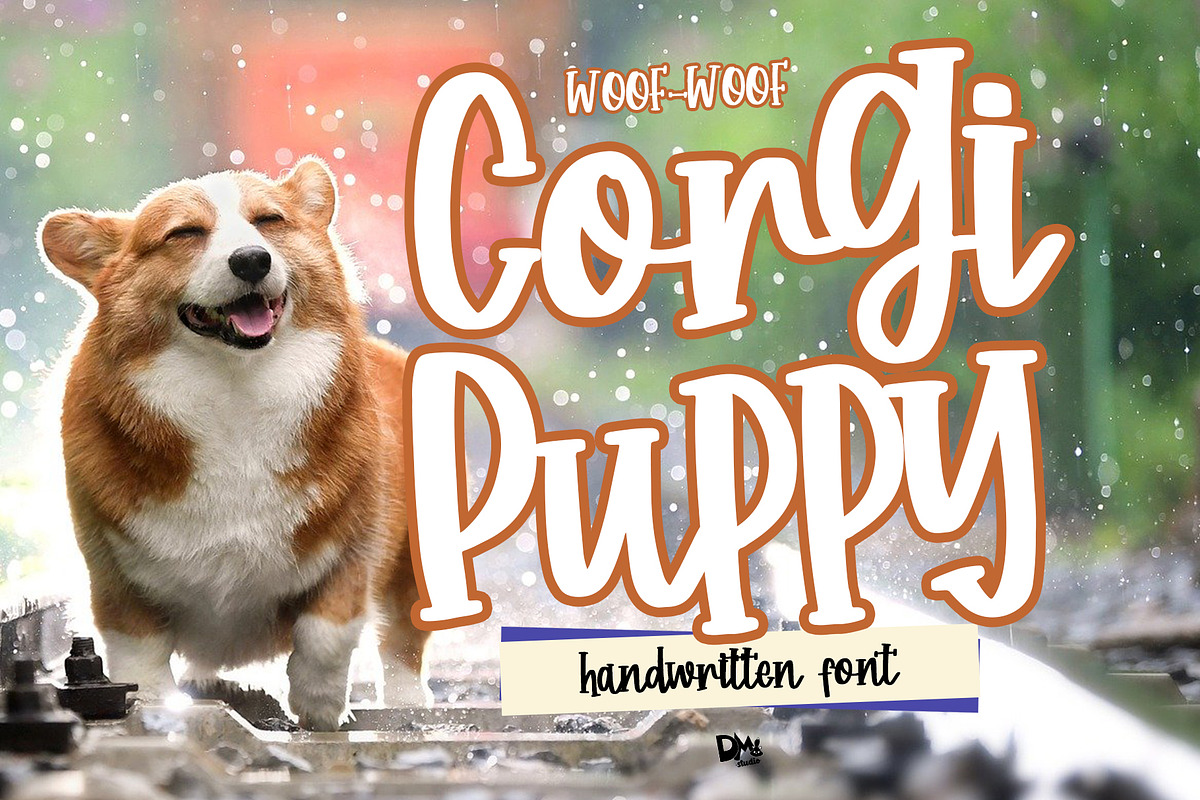 Corgi Puppy - Handwritten Font in Display Fonts - product preview 8