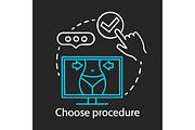 Choose procedure chalk icon