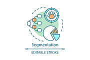 Segmentation concept icon
