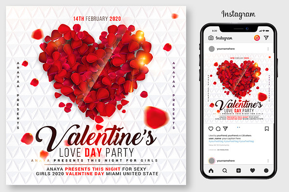 5 Valentines Day Flyers Bundle in Flyer Templates - product preview 3