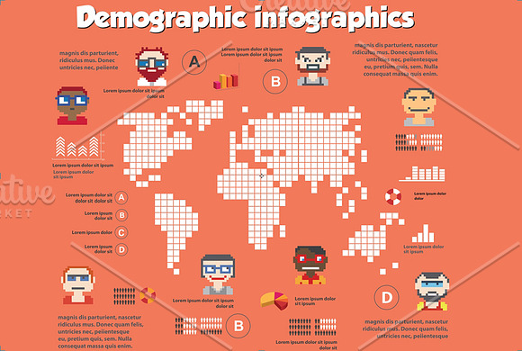 Isometric set infographics in Illustrations - product preview 3