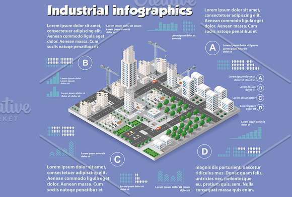 Isometric set infographics in Illustrations - product preview 5