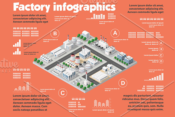 Isometric set infographics in Illustrations - product preview 6