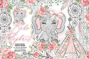 Boho Elephant Cute design