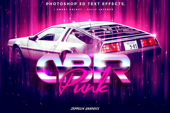Cyberpunk 80s Text Effects in Add-Ons - product preview 5