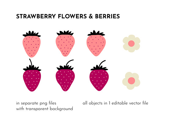 Softy Ripe Strawberry Patterns in Patterns - product preview 4