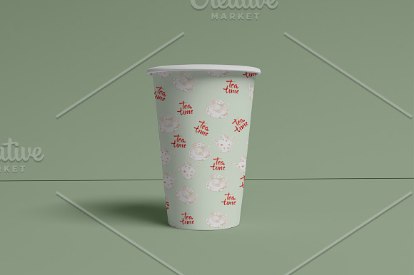 Watercolor vector tea & beverages-6 in Illustrations - product preview 3