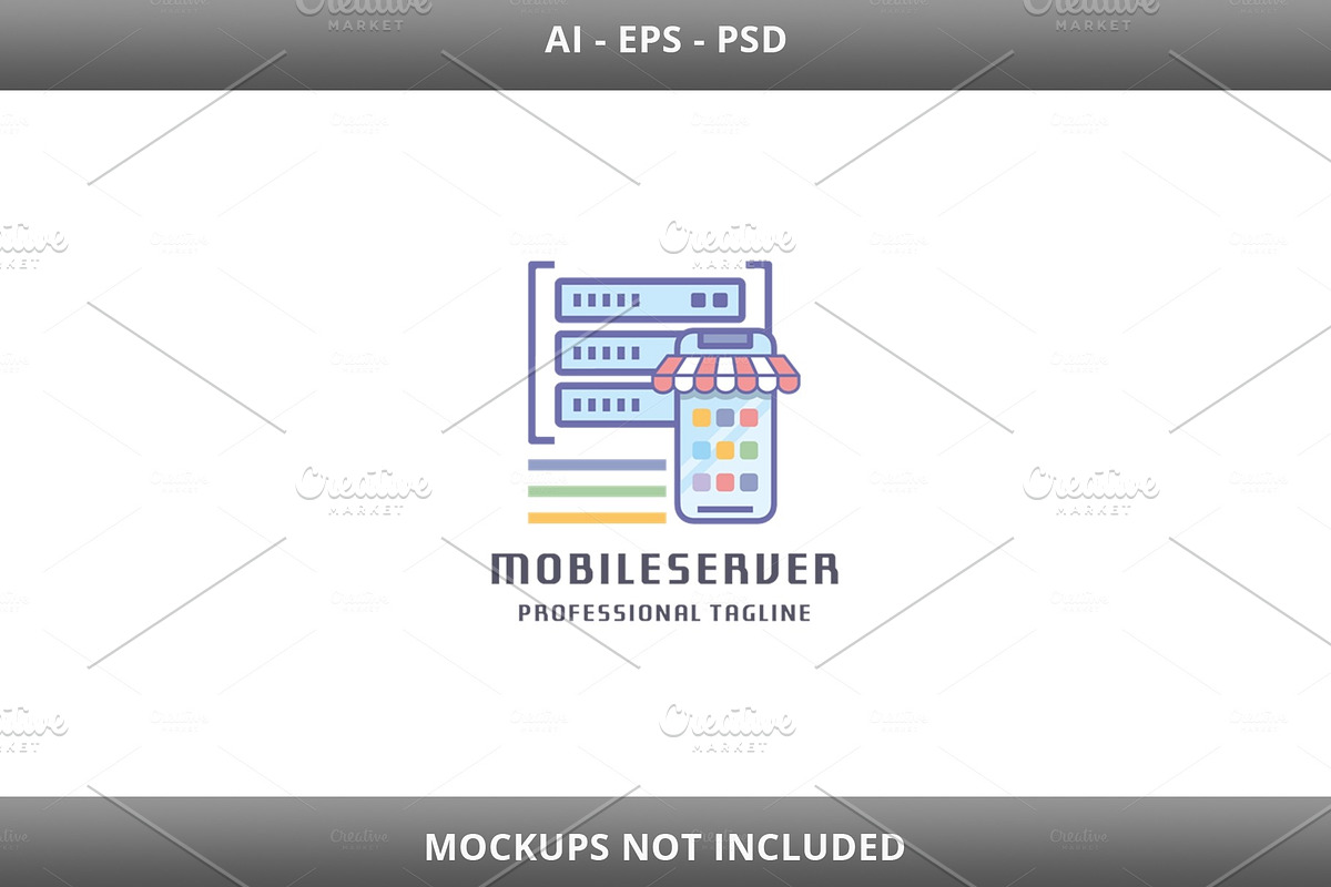 Mobile Server Logo in Logo Templates - product preview 8