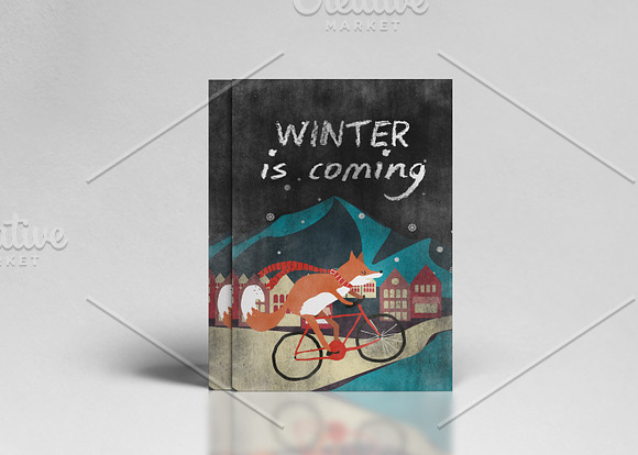 20% discount 8 RETRO CHRISTMAS CARDS in Illustrations - product preview 1