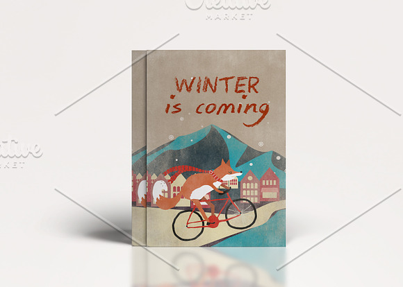 20% discount 8 RETRO CHRISTMAS CARDS in Illustrations - product preview 2