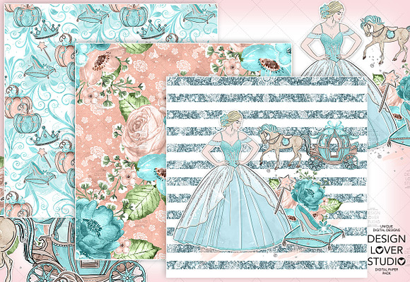 Fairy Tale digital paper pack in Patterns - product preview 2