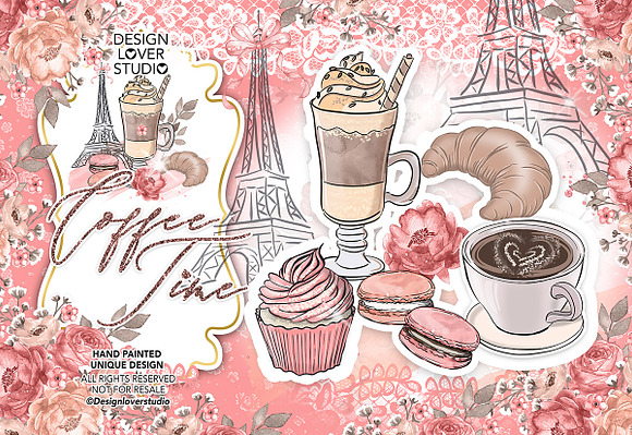 Coffee time design in Illustrations - product preview 2