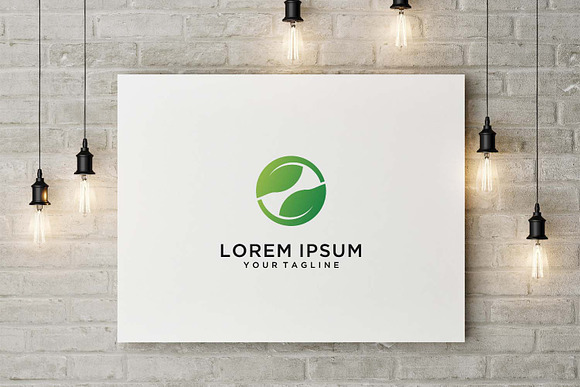 Circle Leaf Logo in Logo Templates - product preview 3