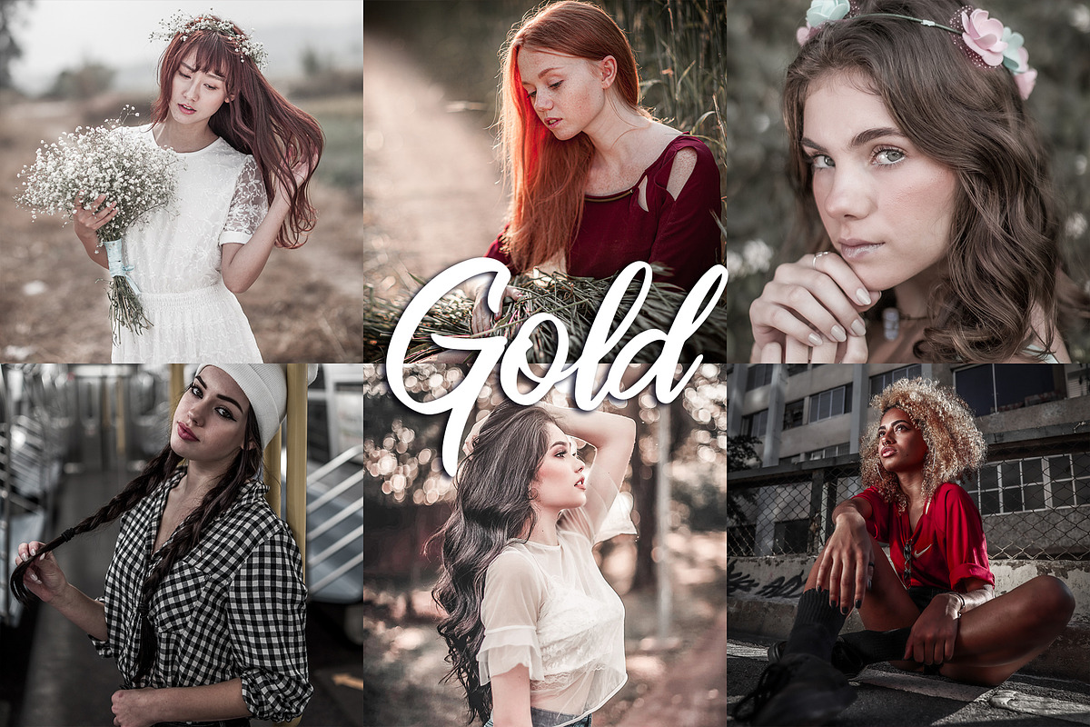 10 Lightroom CC Presets - Gold in Add-Ons - product preview 8