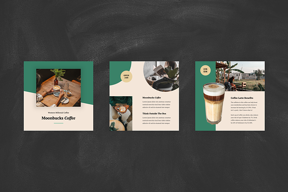 Coffee Shop Instagram Post PPT in PowerPoint Templates - product preview 1