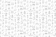 Easter Doodle Repeating Pattern