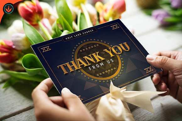 Gold Art Deco Gala Thank You Card in Card Templates - product preview 4