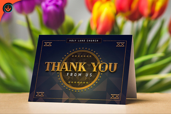 Gold Art Deco Gala Thank You Card in Card Templates - product preview 5