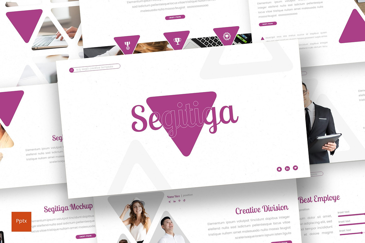 Segitiga - Powerpoint Template in PowerPoint Templates - product preview 8