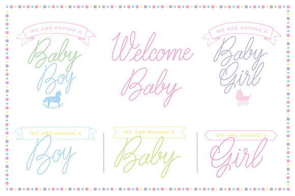 Welcome Baby (ALL Vectors) in Graphics - product preview 2