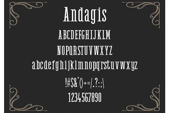 Andagis Gothic Font in Blackletter Fonts - product preview 1