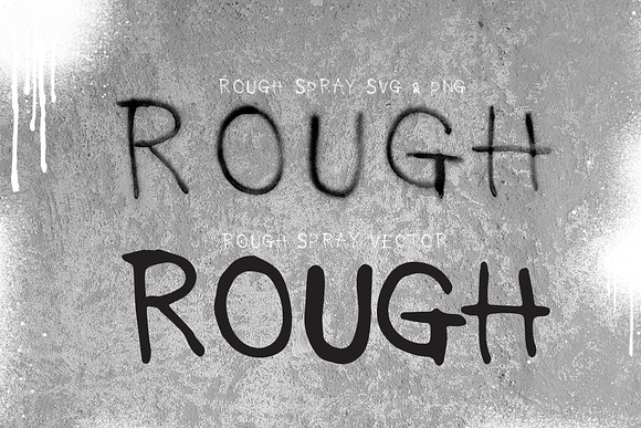 Rough Spray SVG typeface in Display Fonts - product preview 7