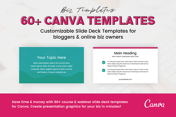 60+ Slide Deck Templates for Canva in Presentation Templates - product preview 6