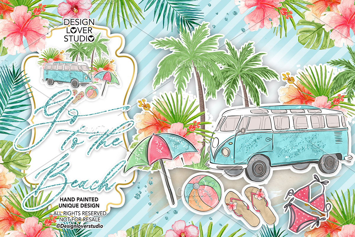Go to the Beach design in Illustrations - product preview 8