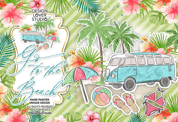 Go to the Beach design in Illustrations - product preview 1