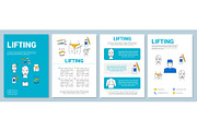 Lifting brochure template layout