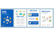 SMM school blue background brochure