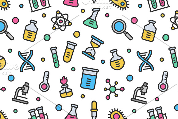 6 laboratory seamless patterns in Patterns - product preview 4