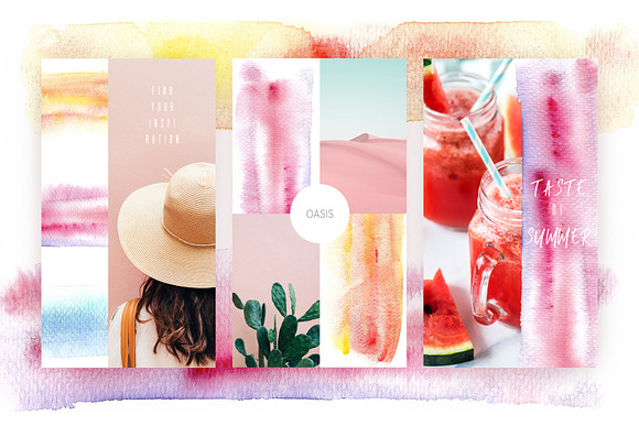 Watercolor Instagram Stories in Instagram Templates - product preview 2