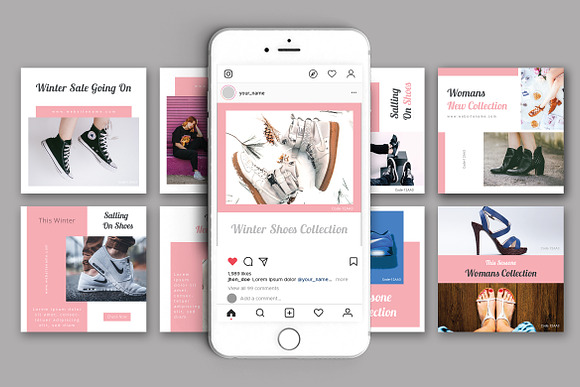 Fashion Instagram Post or Stories in Instagram Templates - product preview 2