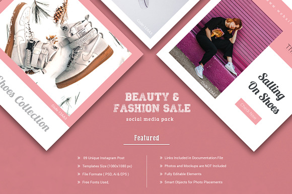 Fashion Instagram Post or Stories in Instagram Templates - product preview 4