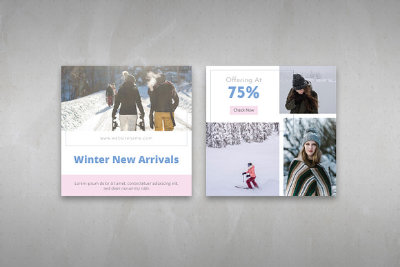 Winter Sale Social Media Pack in Instagram Templates - product preview 4