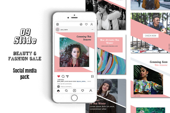 Modern Social Media Pack For Fashion in Instagram Templates - product preview 2
