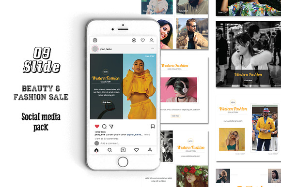 Stylish Social Media Pack in Instagram Templates - product preview 4