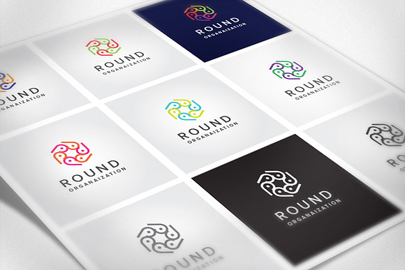 Round Organization in Logo Templates - product preview 1