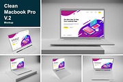 Clean Macbook Pro Mockup V.2